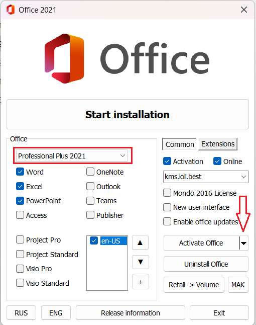 Microsoft Office 2021