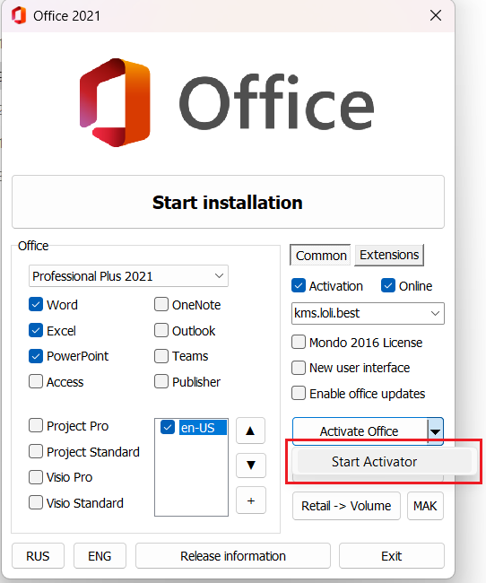 Microsoft Office 2021